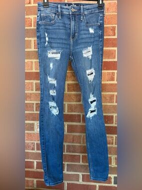 Hollister jeans high rise skinny size 1